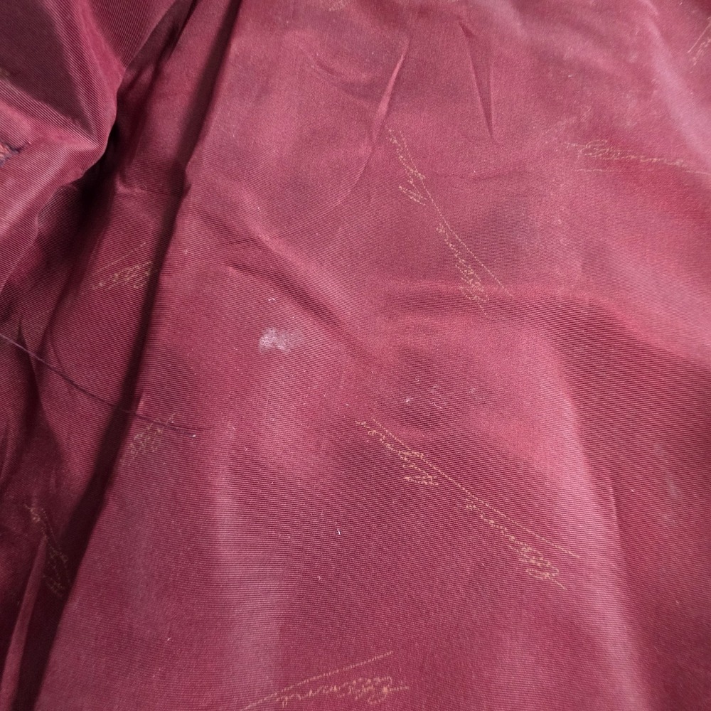 Vintage Etienna Aigner Jacket Womens 8 Oxblood Red Leather Trench Coat 90s - Picture 14 of 16